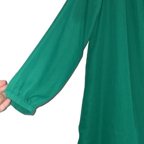 NWOT Gibson Green Long Sleeve Holiday Dress | Size Small - Picture 2 of 7